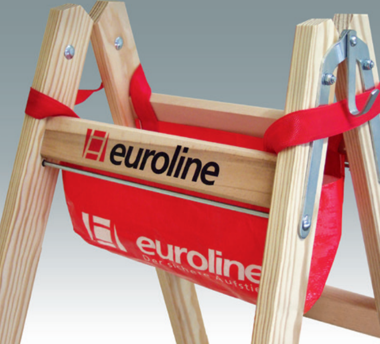 Euroline Comfort Leiter Sprossenstehleiter Holzleiter 10577Breitsprosse 6Längen