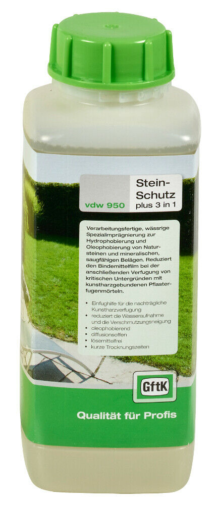 1 Liter GftK vdw 950 Steinschutz plus 3 in 1 - Spezialimprägnierung
