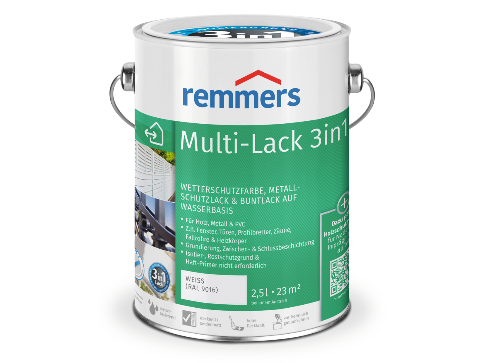 Remmers Multilack Lack Metallschutz 3in1 Deckfarbe 0,375 0,75 2,5l Universallack