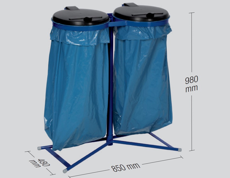VAR Doppel-Müllsackhalter Müllsackständer 10222 für 2 Säcke