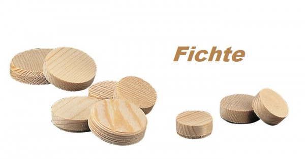 1 kg Querholzplättchen Konusplättchen Fichte verschiedene Größen 15 bis 50 mm