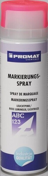 Promat Signierspray Markierspray Markierungsspray Spray leuchtpink 500ml 12Stück