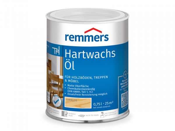Remmers Hartwachsöl Bodenöl Holzöl 0,375 l 0,75 l 2,5 l Holzschutz Farblos