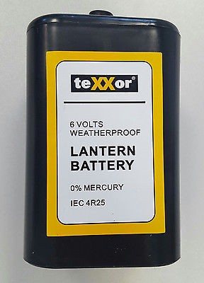 Trockenbatterie 6 Volt, Blockbatterie 4R25, 1 Stück