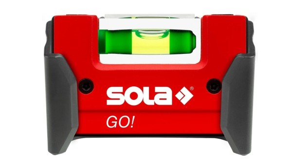 SOLA Wasserwaage Go! mit Gürtelclip Kompakt Wasserwaage Länge 7,5 cm 01620201