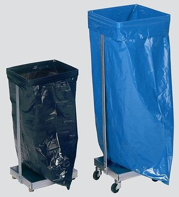 VAR Abfallsammler 3601 Müllsackhalter/-ständer klein f. 60-Ltr.-Säcke fahrbar