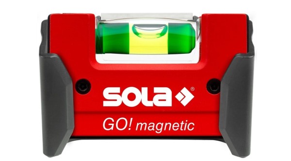SOLA Magnetwasserwaage Go! Gürtelclip Kompakt Wasserwaage Länge 7,5 cm 01621201