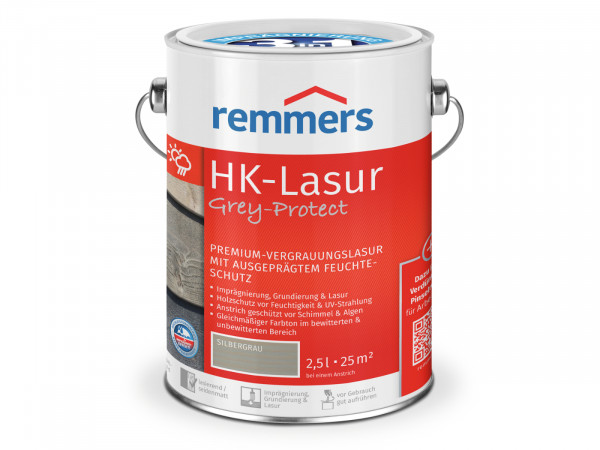 Remmers HK Lasur Grey Protect Holzschutzlasur 0,75l 2,5l 5,0l Holzlasur Premium