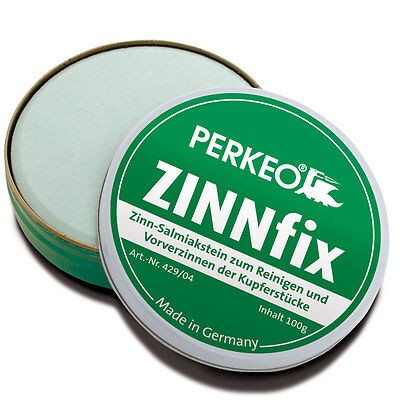 Perkeo Zinnfix Zinn Salmiakstein 100 g Verzinnungsstein Reinigungsstein 429/04