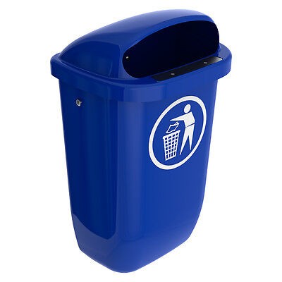 SULO Abfallbehälter Mülleimer Abfalleimer Papierkorb 50 Ltr. Kunststoff blau